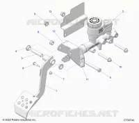 BRAKES, PEDAL AND MAITRE CYLINDRE