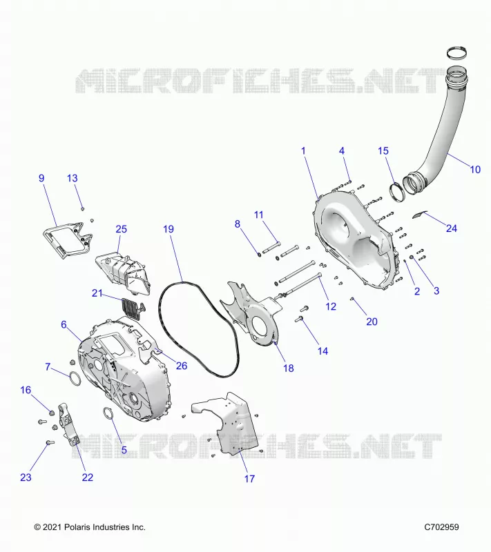 SYSTÃˆME DE TRANSMISSION, CLUTCH COVER AND DUCTING