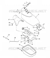 COFFRE AVANT SL 650 STD B954358 (4932923292A008)