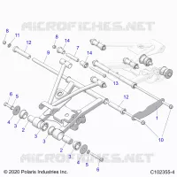 SUSPENSION ARRIERE CONTROL ARM MOUNTING