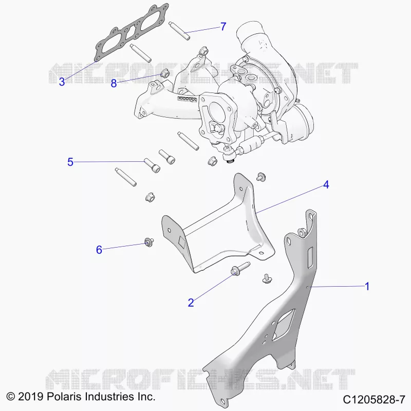 ENGINE, TURBO CHARGER MOUNTING