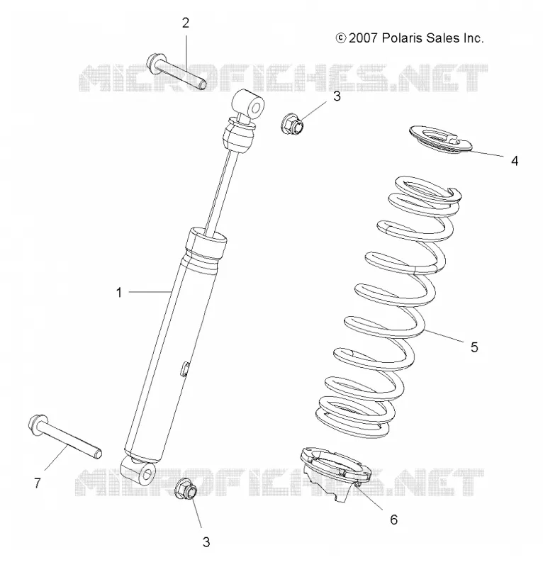 SUSPENSION, AMORTISSEUR ARRIERE