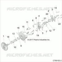 SYSTEME DE TRANSMISSION, PRIMARY CLUTCH