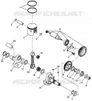 PISTON ET VILEBREQUIN XPLORER 400L W97CC38C (4939753975C012)