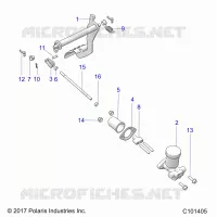 BRAKES, PEDAL AND MAITRE CYLINDRE MOUNTING