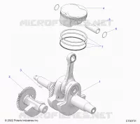 ENGINE, VILEBREQUIN, PISTON AND BALANCE SHAFT