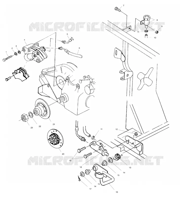 FREIN ARRIERE/FOOT PEDAL
