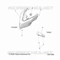 ELECTRICITE, HEADLIGHT AND TAILLIGHT