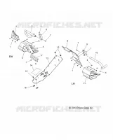 CHASSIS, PROTECTION D'EMBRAYAGE AND REPOSE PIEDS