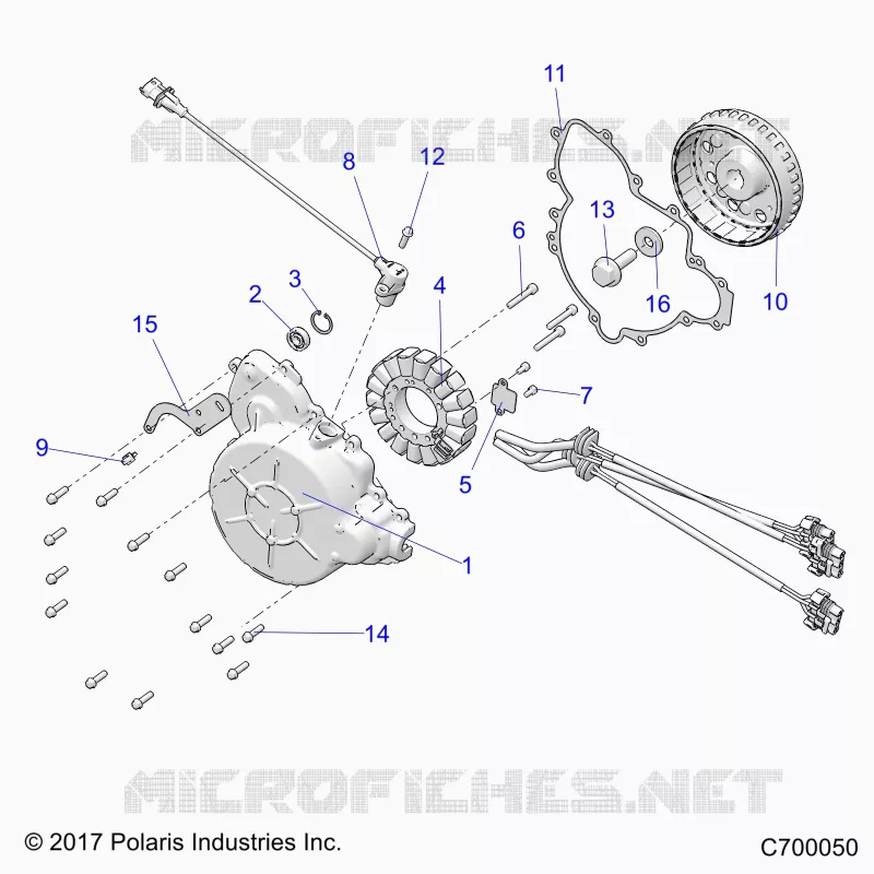 ENGINE, STATOR AND FLYROUE
