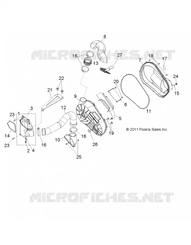SYSTÈME DE TRANSMISSION, COUVERCLE D'EMBRAYAGE AND DUCTING