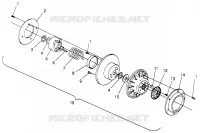 EMBRAYAGE DE TRANSMISSION 600 XCR SP 0965677 AND EUROPEAN 600 XCR SP E965677 (4932063206C002)