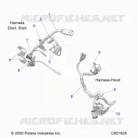 ELECTRICITE, WIRE HARNESS, HOOD, ELEC. START