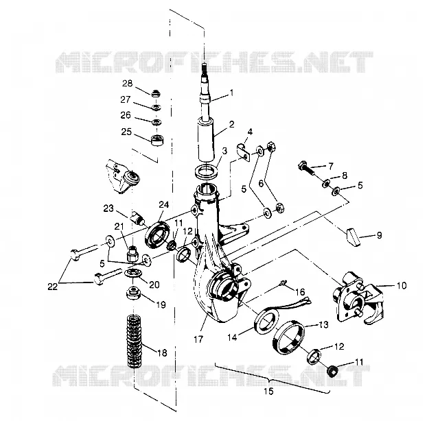 JAMBE DE FORCE AVANT Sportsman 4x4 W948040 (4926842684B004)