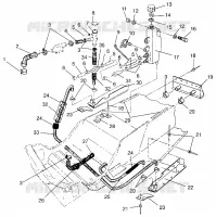 SYSTÈME DE REFROIDISSEMENT 600 XCR 0961676 and EUROPEAN 600 XCR E961676 (4932123212B003)