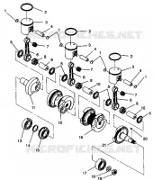 PISTON ET VILEBREQUIN 600 XCR 0941667 (4927092709036A)