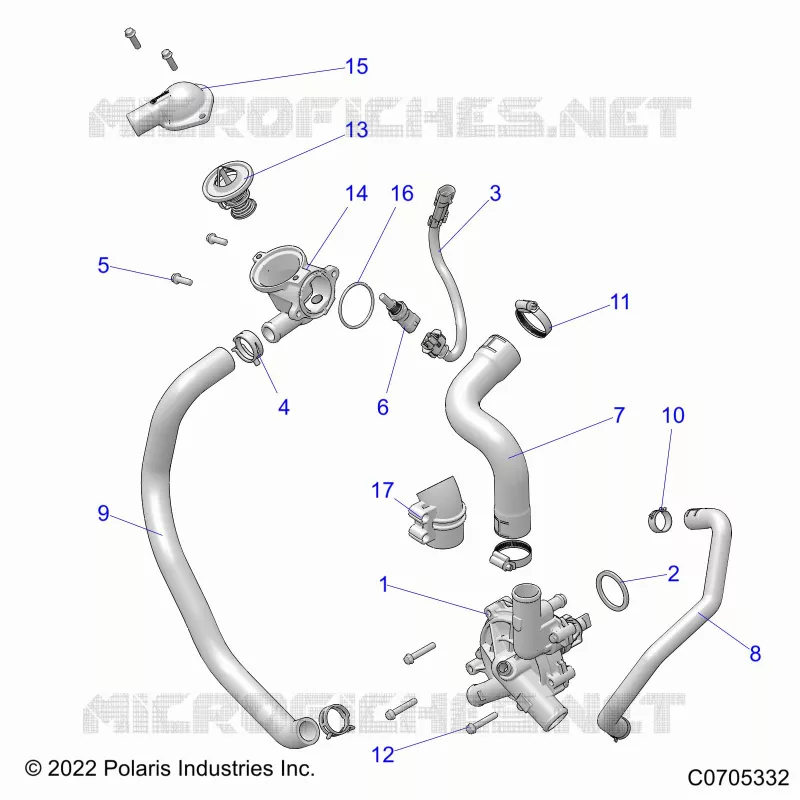 MOTEUR, WATERPUMP AND BYPASS