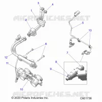 SYSTÃˆME D'ALIMENTATION, RAIL, LINES AND THROTTLE BODY