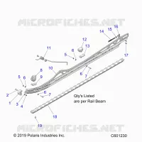 SUSPENSION, FIXATION RAIL
