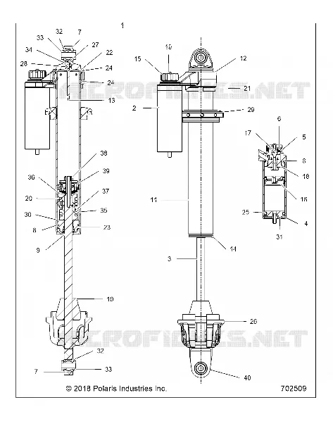 SUSPENSION AVANT SHOCK INTERNALS