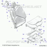 SIEGE ASM.,REAR