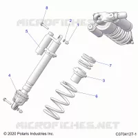 SUSPENSION, AMORTISSEUR AVANT MOUNTING