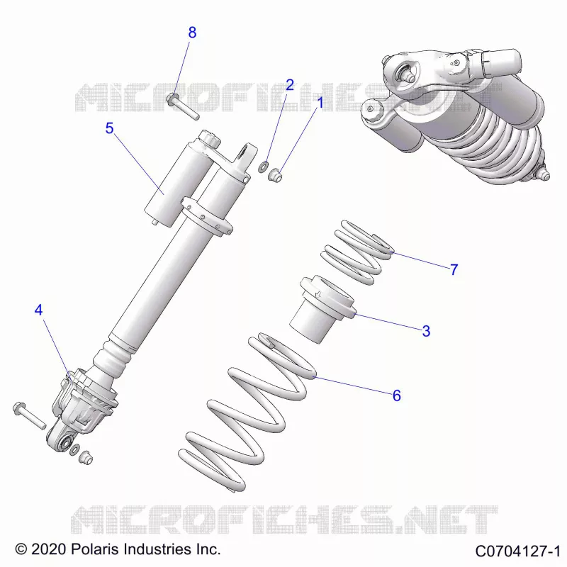 SUSPENSION, AMORTISSEUR AVANT MOUNTING
