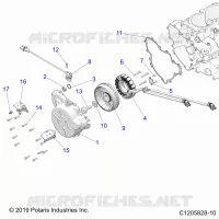 ENGINE, STATOR AND FLYROUE