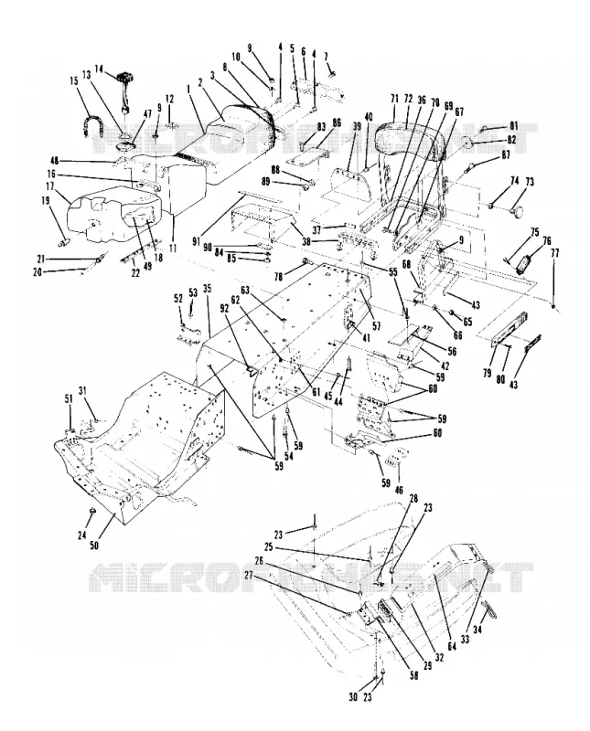 CHASSIS AND SIEGE ALL NORWEGIAN INDY MODELS (4914521452005A)