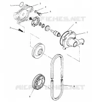 POMPE A EAU XLT TOURING 0952857 and  EUROPEAN XLT TOURING E952857 (4929172917C009)