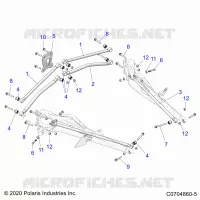 SUSPENSION ARRIERE TRAILING ARMS MOUNTING