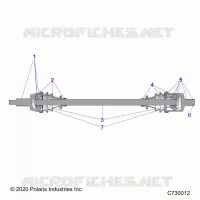SYSTÃˆME DE TRANSMISSION, FRONT HALF SHAFT
