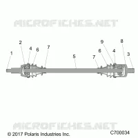 SYSTEME DE TRANSMISSION, FRONT HALF SHAFT