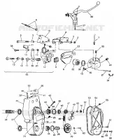 FREIN ET CARTER DE CHAINEE EUROPEAN 440,400 SKS,500 EFI,  EFI SKS,RXL SKS,SPORT,TR (49237723770007)