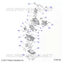 ENGINE, CRANKCASE AND VILEBREQUIN