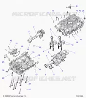ENGINE, CRANKCASE AND VILEBREQUIN