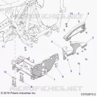 CHASSIS, MOUNTING, FRONT GEARCASE