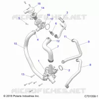MOTEUR, WATERPUMP AND BYPASS
