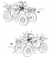 EMBLEMES XPRESS 300 W969530 and XPRESS 400 W969540 (4935923592A009)