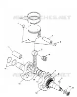 VILEBREQUIN AND PISTON  2X4 300 W957530 (4930053005C008)