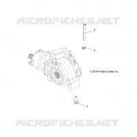 SYSTÈME DE TRANSMISSION, GEARCASE MOUNTING, FRONT
