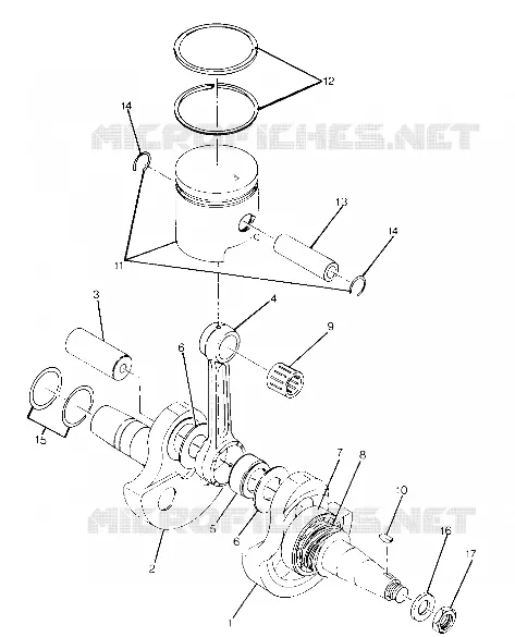 VILEBREQUIN AND PISTON ASSEMBLY (4915951595037A)