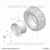 ROUES, REAR TIRE