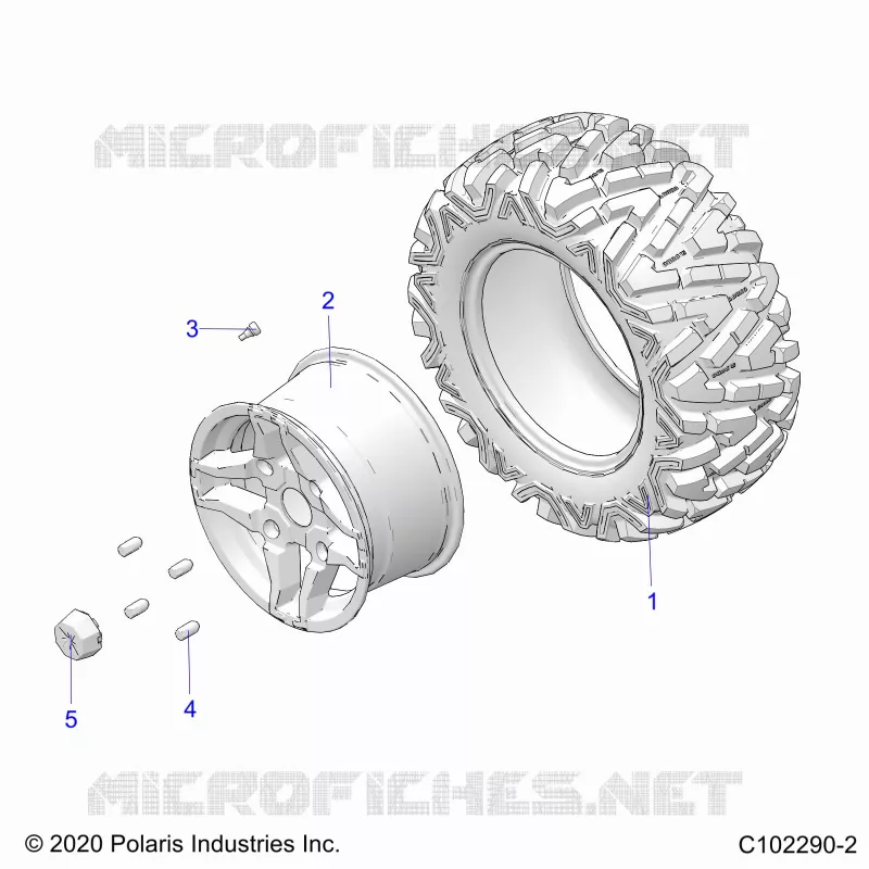 ROUES, REAR TIRE