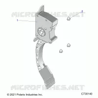 ENGINE, PEDALE D'ACCELERATEUR
