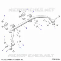 SUSPENSION, REAR BARRE STABILISATRICE