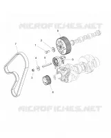 MOTEUR, TIMING PULLEY, TIMING BELT, JOCKEY PULLEY