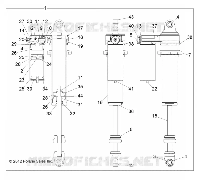 SUSPENSION ARRIERE AMORTISSEUR (7043938)