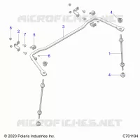SUSPENSION, REAR BARRE STABILISATRICE