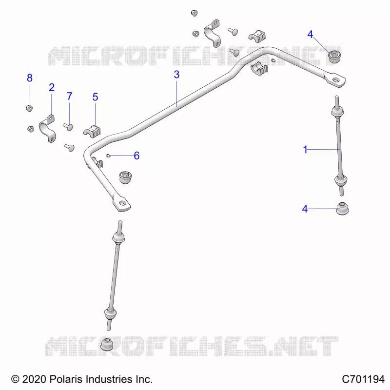 SUSPENSION, REAR BARRE STABILISATRICE